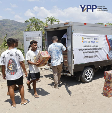 YPP Emtek Media Jangkau Manggarai Timur Salurkan Bantuan Gempa tapin dan Layanan Psikososial Anak